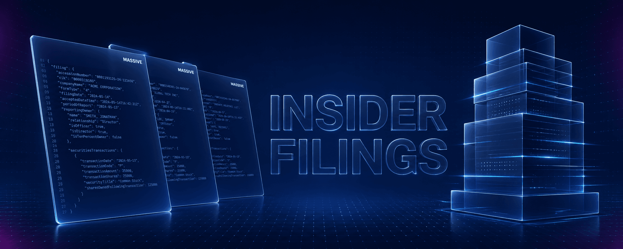 insider and institutional ownership data via massives apis forms 3 4 and 13f Feature Image